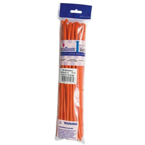 260 Sempertex Latex Balloon Pack, Orange | 50 ct - Zurchers