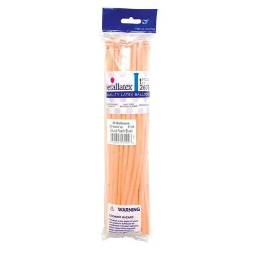 260 Sempertex Latex Balloon Pack, Peach Blush | 50 ct - Zurchers