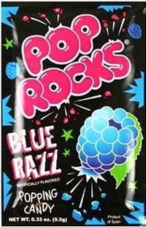 Pop Rocks Blue Razz Popping Candy .33oz | 1ct - Zurchers