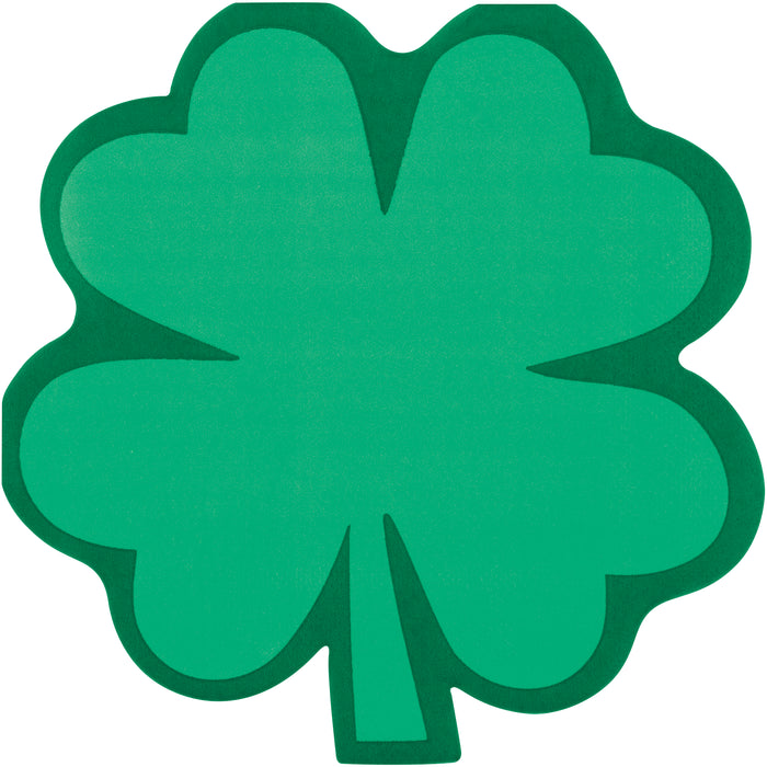 Celebrate St. Patrick's Day with our festive Shamrock Shaped Lunch Napkins. This pack of 16 napkins features a unique shamrock shape, perfect for adding a touch of fun to your holiday gathering. Made of durable paper, these napkins are both practical and decorative.
