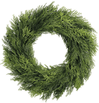 30" Ultra Deluxe Mixed Cedar Wreath Green | 1ct - Zurchers
