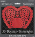 Valentines Red Heart Doilies 6" | 30 ct