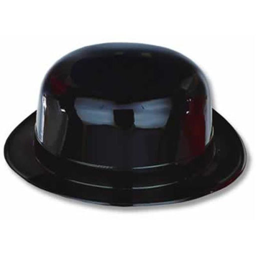 Black Plastic Derby Hat | 1ct - Zurchers