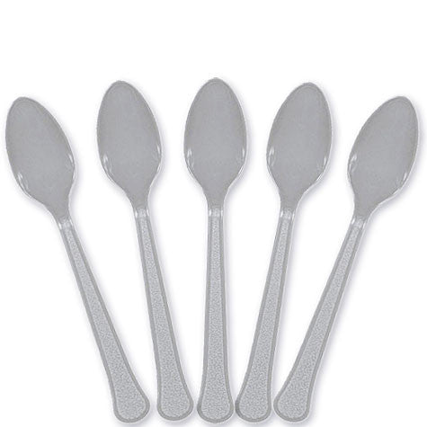 Silver Plastic Spoons | 20ct - Zurchers