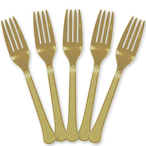 Gold Plastic Forks | 20ct - Zurchers