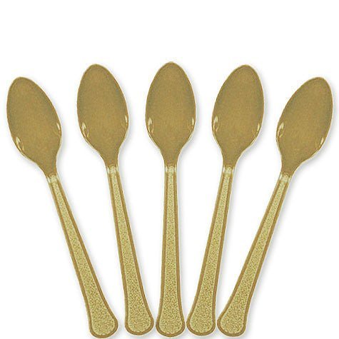 Gold Plastic Spoons | 20ct - Zurchers
