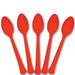 Apple Red Plastic Spoons | 20ct - Zurchers