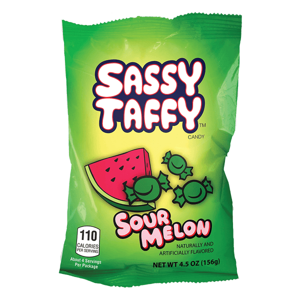 Sassy Sour Watermelon Salt Water Taffy 4.5oz | 1 ct