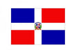 Dominican Replublic Flag with Stick | 4" x 6"