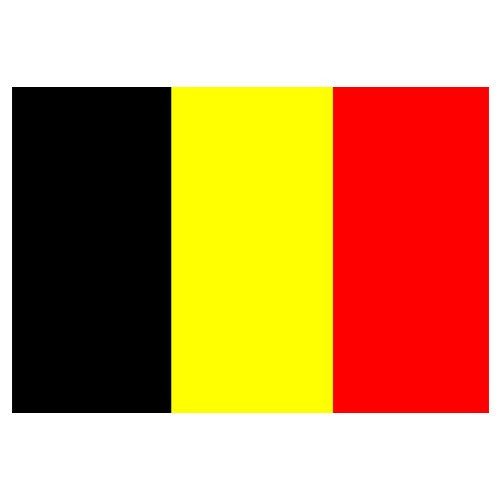 Belgium Flag with Stick | 4" x 6"