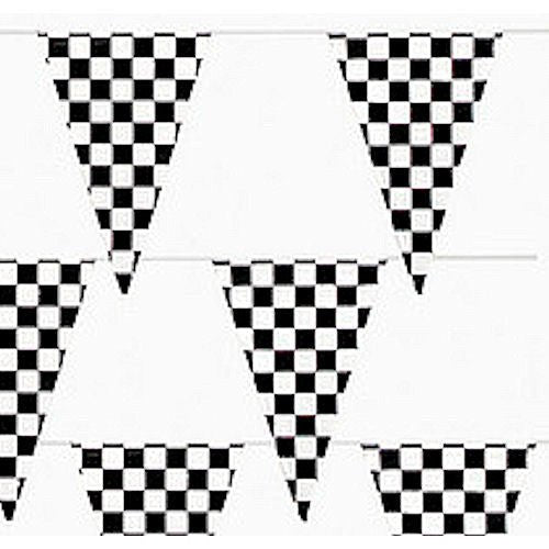 Flag Banner, Black/White Checkered. 12 ft | 1 ct - Zurchers