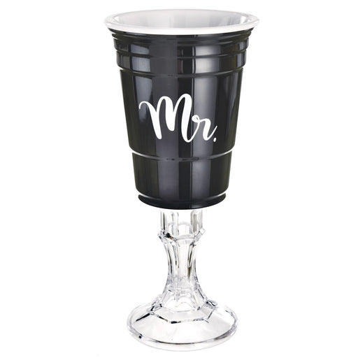 Black Mr. Party Cup w/ Stand | 1ct