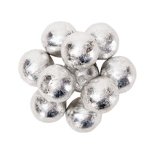 Milk Chocolate Silver Foil Balls 1.5lbs | 1ct