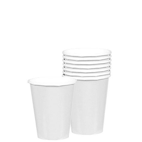 Frosty White Paper Cups 9oz | 20ct - Zurchers
