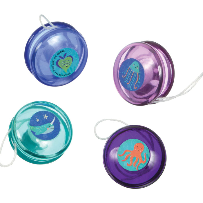 Translucent Underwater Mini Yo-Yos 1.25" | 16 ct