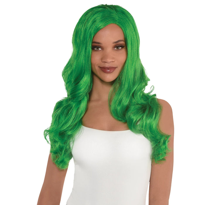 Green Long Glam Wig | 1ct