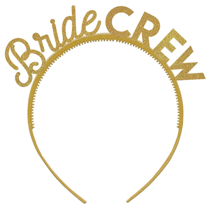 "Bride Crew" Plastic Headband | 6ct