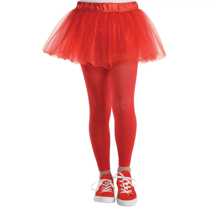 Red Footless Tights Child | 1ct