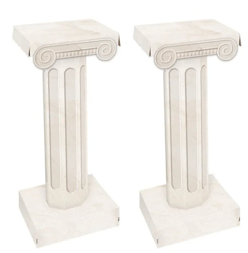3D Cardboard Italian Column Props 33 3/4" | 2ct - Zurchers