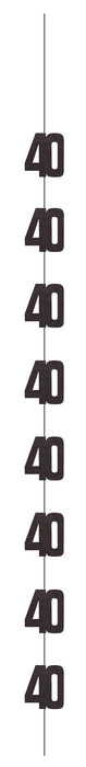 6ct Hanging Decoration 40th Birthday