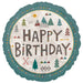 28-Inch Wilderness Birthday SuperShape Mylar Balloon