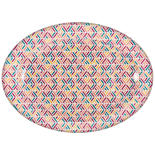 Summer Boho Oval Platter, 14.4" x 19.68"