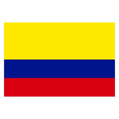 Colombia Flag with Stick | 4" x 6"