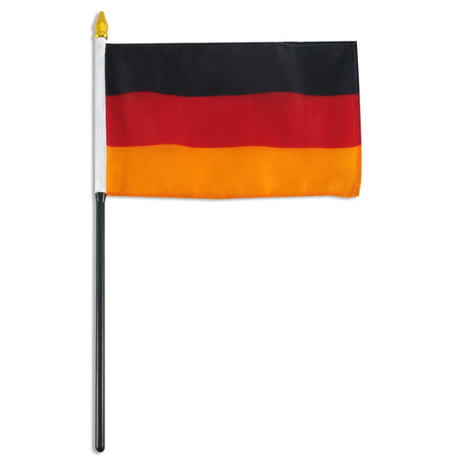 Germany Flag with Stick | 4" x 6" - Zurchers