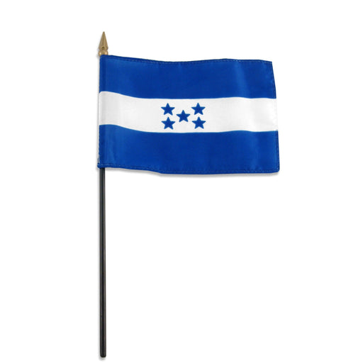 Honduras Flag with Stick | 4" x 6" - Zurchers