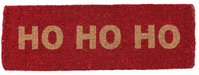 47"L x 16"W Natural Coir Double Doormat "HO HO HO", Red | 1ct - Zurchers