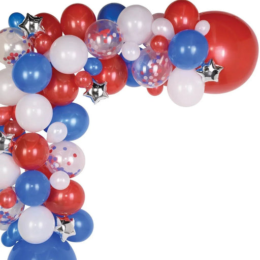 4th Of July Patriotic Balloon Garland Kit | 1Kit - Zurchers