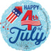 4th Of July Bursts Mylar Balloon 18" | 1 ct - Zurchers