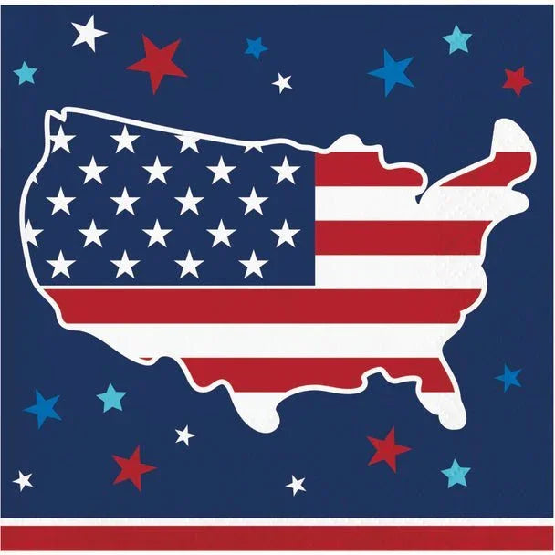 4th Of July Freedom Fireworks Beverage Napkins | 16ct - Zurchers