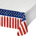 4th Of July Painterly Patriotic Paper Tablecover 54" x 102" | 1ct - Zurchers