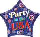4th Of July Party In The USA Mylar Balloon 19" | 1 ct - Zurchers