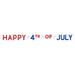 4th Of July Patriotic Glitter Banner 12' | 1ct - Zurchers