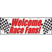 Giant Party Banner, Welcome Race Fans!", 60" x 20" | 1 ct - Zurchers