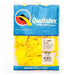 A 50 Count package of 11-Inch Qualatex Yellow Latex Balloons.