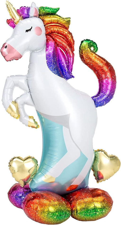 50" SuperShape Standing Unicorn Foil Balloon | 1 ct - Zurchers