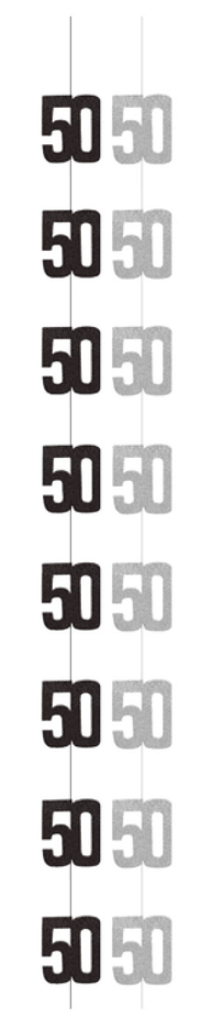 50th Birthday Hanging Decoration | 6ct