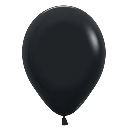 Deluxe Black Latex Balloon w/ Helium & Hi - Float, 11" | 1 ct - Zurchers