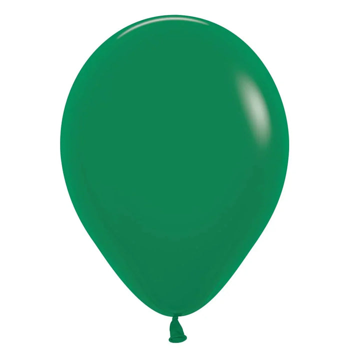 Forest Green Latex Balloon w/ Helium & Hi - Float, 11" | 1ct - Zurchers