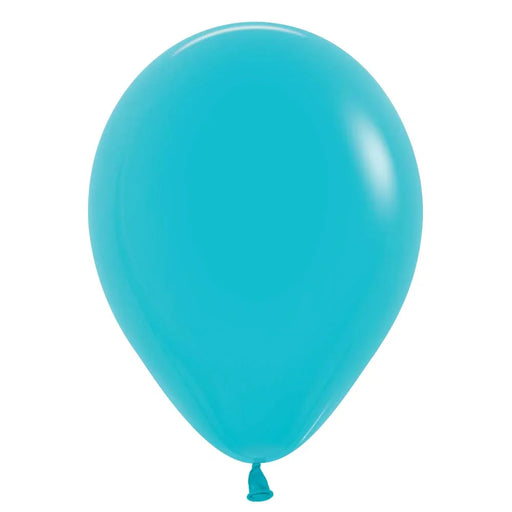 Turquoise Blue Latex Balloon w/ Helium & Hi - Float, 11" | 1 ct - Zurchers