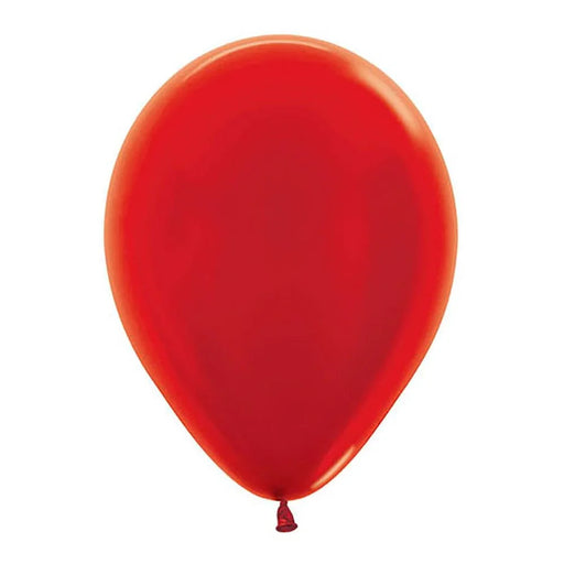 Metallic Red Latex Balloon w/ Helium & Hi - Float, 11" | 1 ct - Zurchers