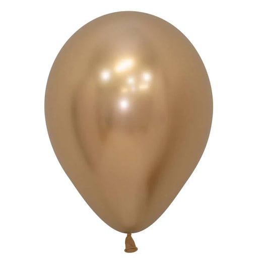 Reflex Gold Latex Balloon w/ Helium & Hi - Float, 11" | 1 ct - Zurchers
