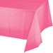 54x108 Candy Pink Plastic Tablecover - Zurchers