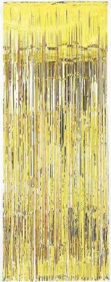 Gold Metallic Curtain 8' | 1 ct - Zurchers