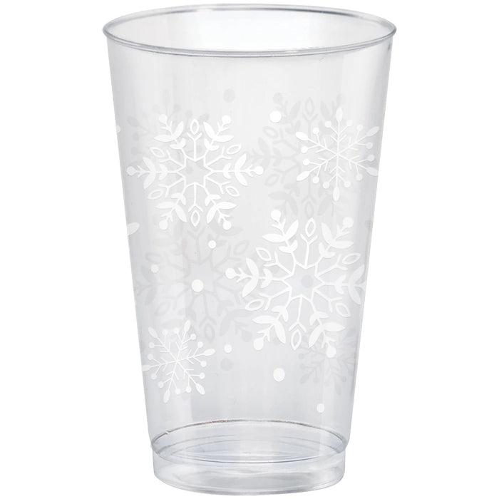 This set of 26 Christmas plastic tumblers offers excellent value and decor. The 16 oz capacity and snowflake patterns make them perfect for holiday occasions. Each tumbler is sturdy and made from 100% food-grade plastic. Enjoy your festivities with these festive tumblers!
