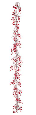6' Berry Garland  Red | 1ct - Zurchers