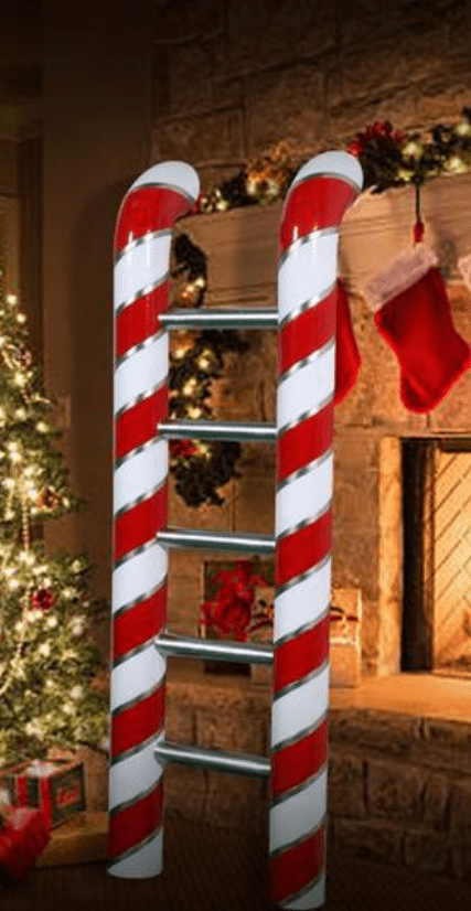 6 - Foot Giant Candy Cane Display – Handcrafted Holiday Decor for Luxe Seasonal Spaces | 1ct - Zurchers